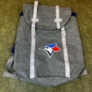 Toronto Blue Jays Backpack Grey‎ Felt Laptop Bag School Travel ew Without Tags